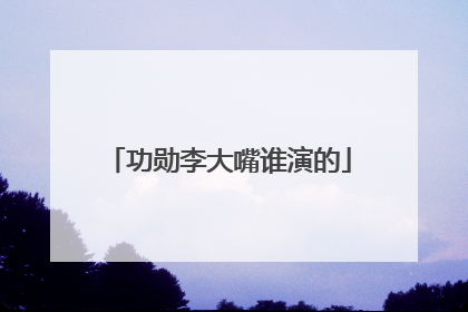 功勋李大嘴谁演的