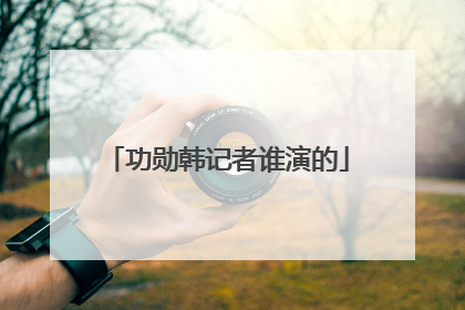 功勋韩记者谁演的