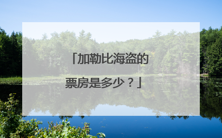 加勒比海盗的票房是多少？