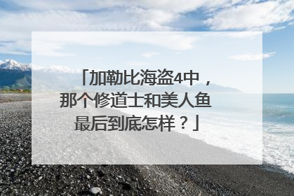 加勒比海盗4中，那个修道士和美人鱼最后到底怎样？