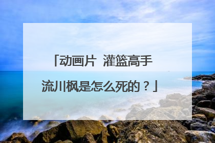 动画片 灌篮高手 流川枫是怎么死的?
