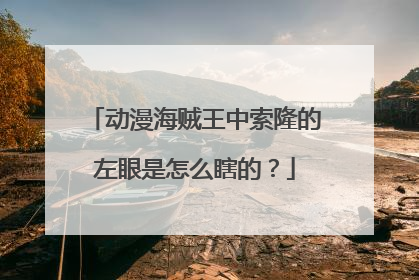 动漫海贼王中索隆的左眼是怎么瞎的？