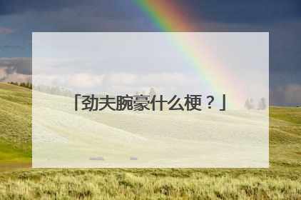 劲夫腕豪什么梗？