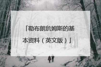 勒布朗詹姆斯的基本资料（英文版）