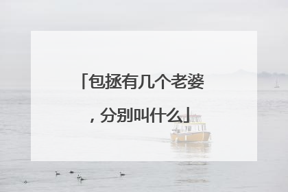 包拯有几个老婆，分别叫什么