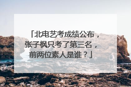 北电艺考成绩公布，张子枫只考了第三名，前两位素人是谁？