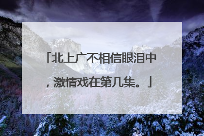 北上广不相信眼泪中，激情戏在第几集。