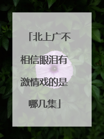 北上广不相信眼泪有激情戏的是哪几集