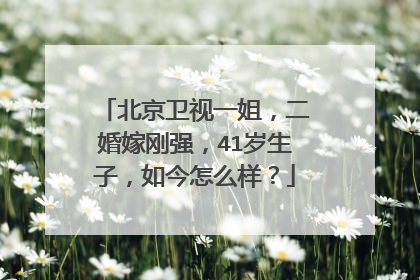 北京卫视一姐,二婚嫁刚强,41岁生子,如今怎么样?