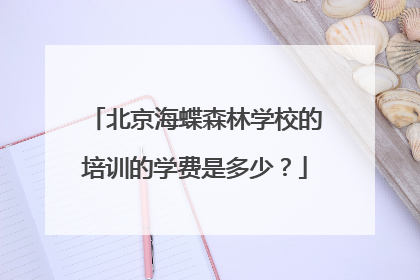 北京海蝶森林学校的培训的学费是多少？