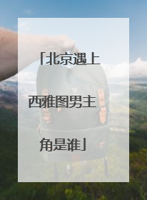 北京遇上西雅图男主角是谁