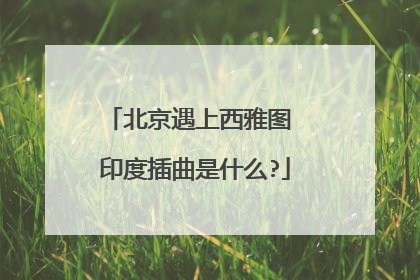北京遇上西雅图 印度插曲是什么?