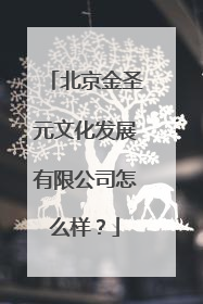 北京金圣元文化发展有限公司怎么样？
