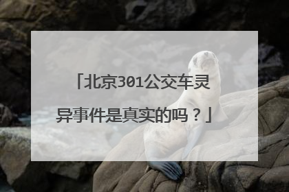 北京301公交车灵异事件是真实的吗？