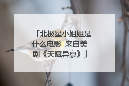 北极星小姐姐是什么电影 来自美剧《天赋异禀》