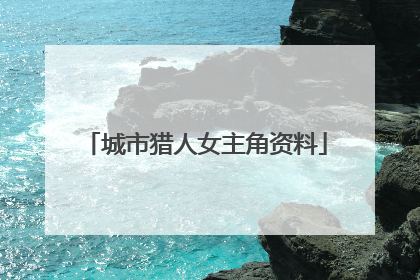 城市猎人女主角资料