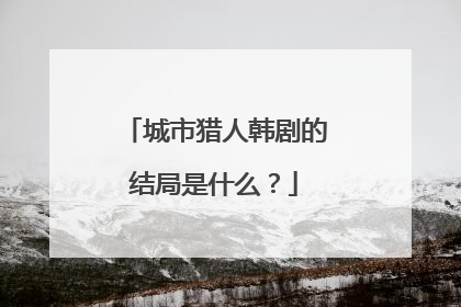 城市猎人韩剧的结局是什么？