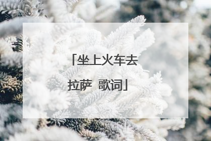 坐上火车去拉萨 歌词