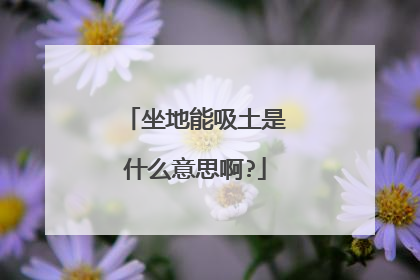 坐地能吸土是什么意思啊?