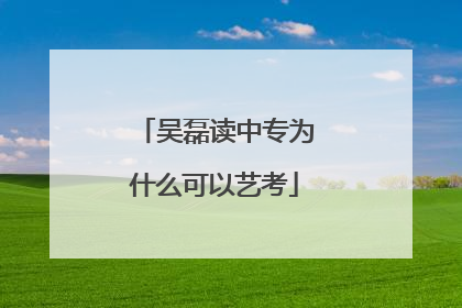 吴磊读中专为什么可以艺考