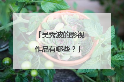 吴秀波的影视作品有哪些?