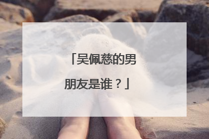 吴佩慈的男朋友是谁？