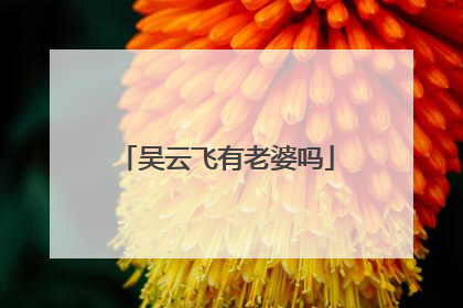 吴云飞有老婆吗