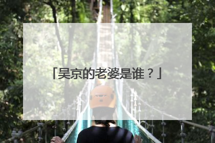 吴京的老婆是谁?