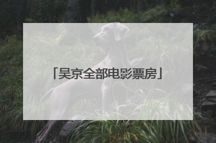 吴京全部电影票房