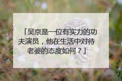 吴京是一位有实力的功夫演员,他在生活中对待老婆的态度如何?