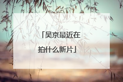 吴京最近在拍什么新片