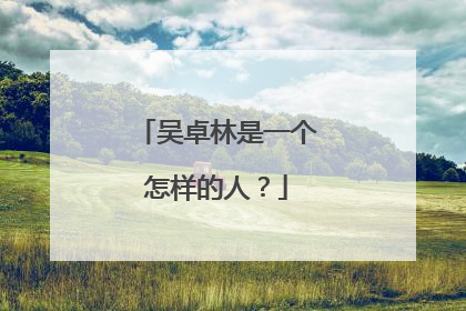 吴卓林是一个怎样的人?