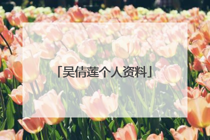 吴倩莲个人资料