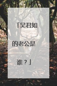 吴君如的老公是谁?
