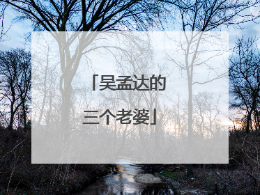 吴孟达的三个老婆