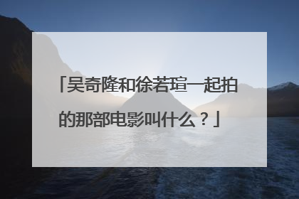 吴奇隆和徐若瑄一起拍的那部电影叫什么？