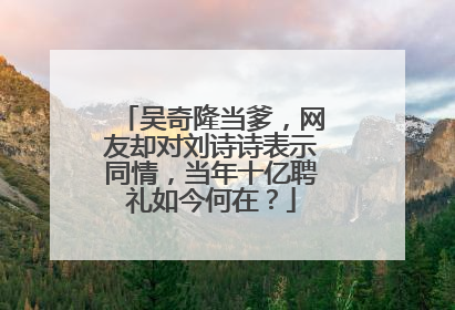 吴奇隆当爹，网友却对刘诗诗表示同情，当年十亿聘礼如今何在？