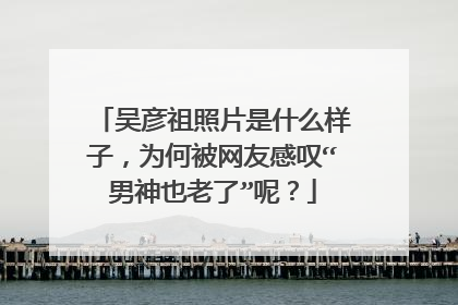 吴彦祖照片是什么样子，为何被网友感叹“男神也老了”呢？