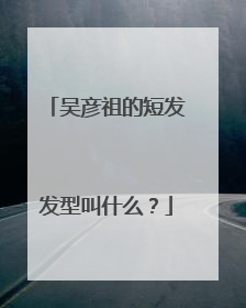 吴彦祖的短发发型叫什么？