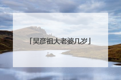 吴彦祖大老婆几岁