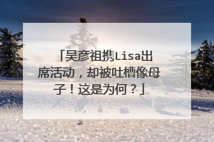 吴彦祖携Lisa出席活动,却被吐槽像母子!这是为何?