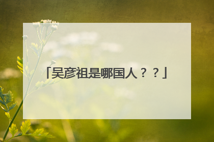 吴彦祖是哪国人??