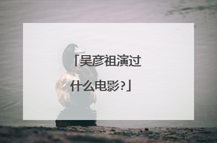 吴彦祖演过什么电影?