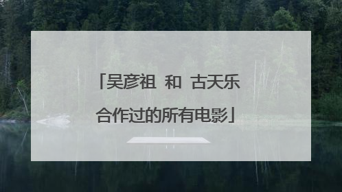 吴彦祖 和 古天乐 合作过的所有电影