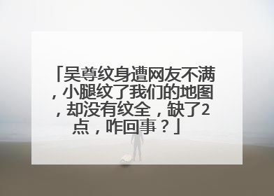 吴尊纹身遭网友不满，小腿纹了我们的地图，却没有纹全，缺了2点，咋回事？