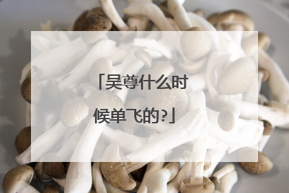 吴尊什么时候单飞的?