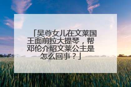 吴尊女儿在文莱国王面前拉大提琴,帮邓伦介绍文莱公主是怎么回事?