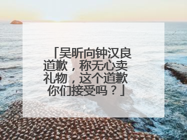 吴昕向钟汉良道歉，称无心卖礼物，这个道歉你们接受吗？
