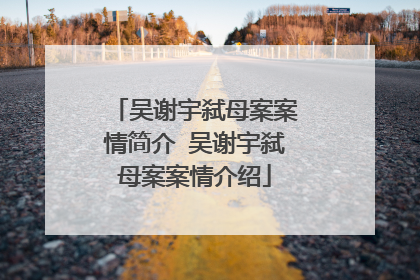 吴谢宇弑母案案情简介 吴谢宇弑母案案情介绍