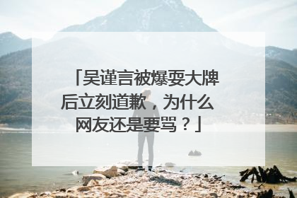 吴谨言被爆耍大牌后立刻道歉，为什么网友还是要骂？